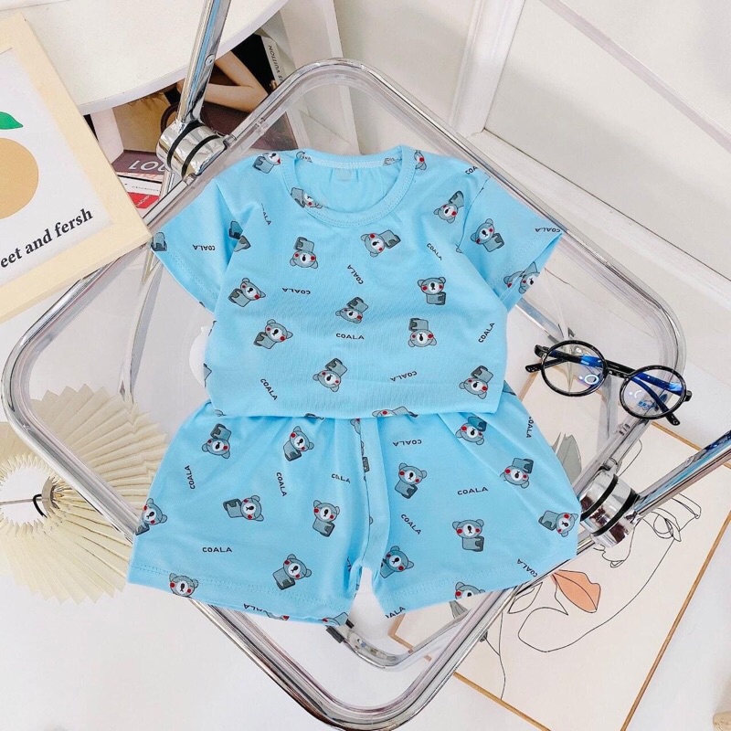 Bộ Thun lạnh Minkymom hình gấu dễ thương
