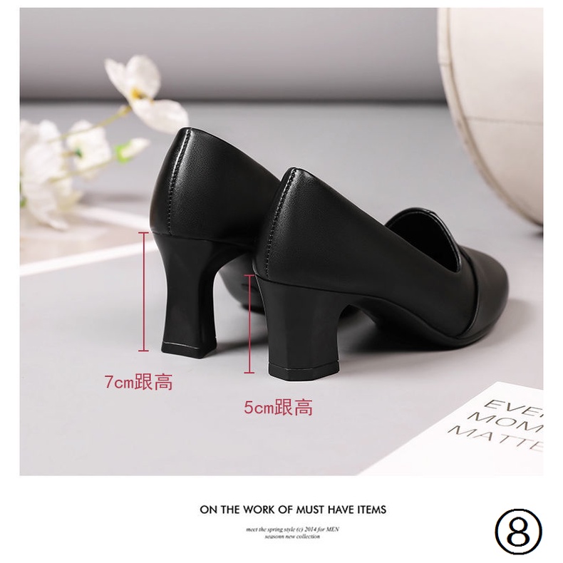 Giày Cao Gót Da Mềm Dày Dặn Thoải Mái Thời Trang Thu Đông 2021 Cho Nữ