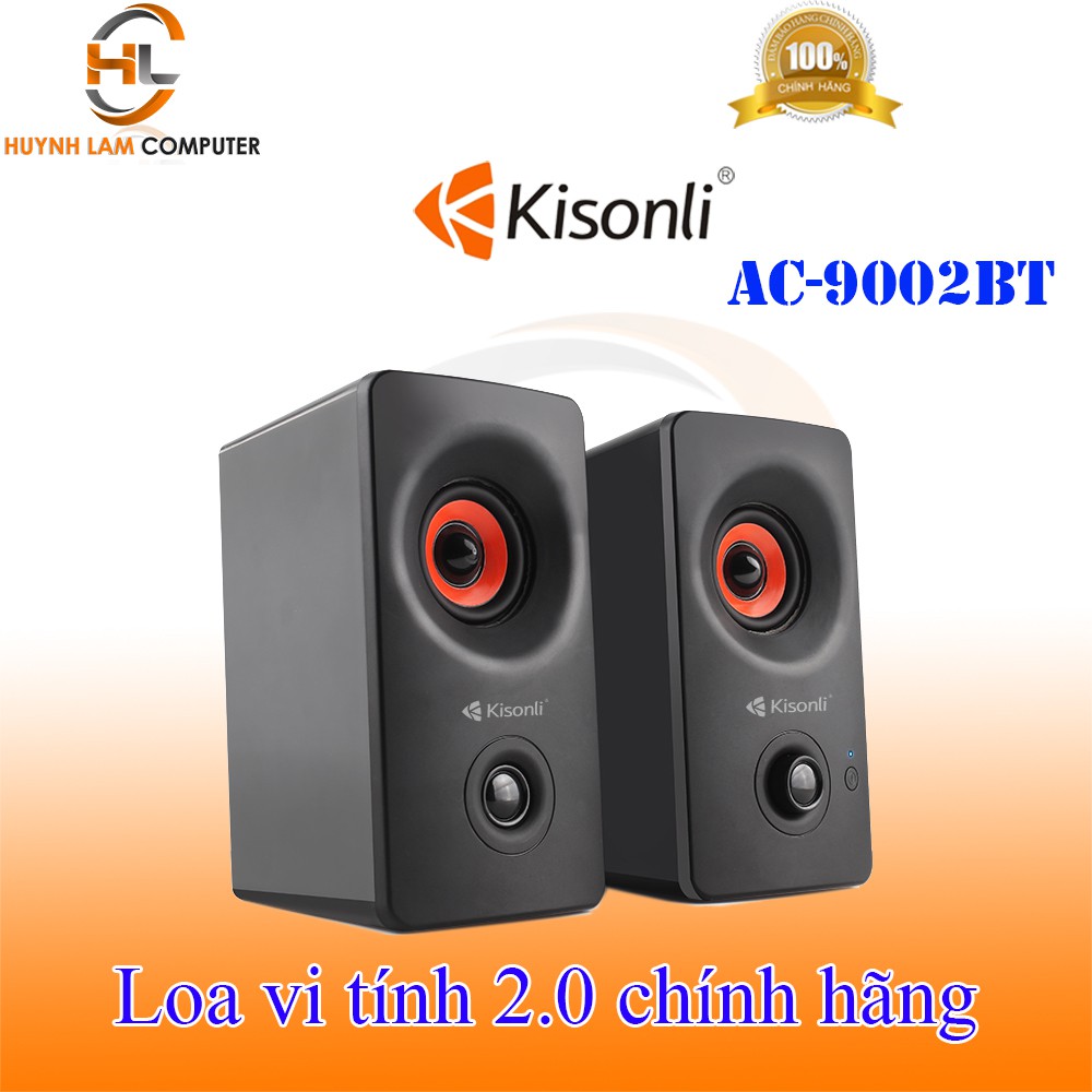 Loa vi tính 2.0 Kisonli AC-9002BT AC 220V âm thanh mạnh mẽ - Hãng phân phối