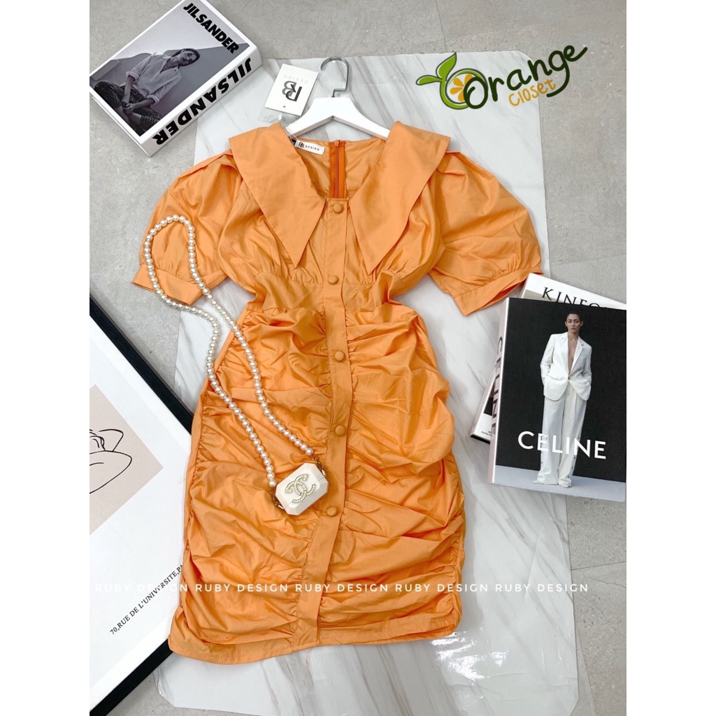 Đầm body cổ sơ mi nút bọc cao cấp . chất liệu xô đũi lụa loại 1 . Váy dự tiệc ôm sexy cho nữ sang chảnh ( OR23303 )