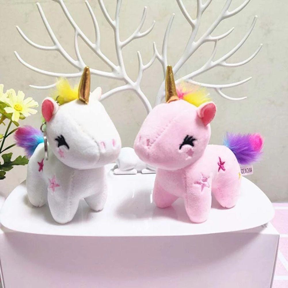 LANFY Móc Khóa Kỳ Lân Nhồi Bông Màu Sắc Ngọt Ngào Dễ Thương