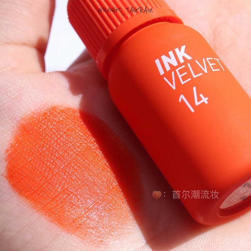 Son Kem Lì Peripera Ink Velvet Lip Tint Màu 14 (Cam tươi)