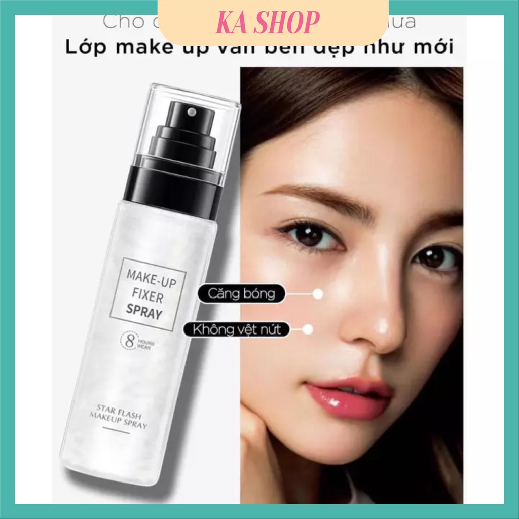 Xịt Khóa Make Up 🧡 FREESHIP🧡 Khóa Nền Giữ Lớp Trang Điểm, , Xịt Nhũ Khóa Makeup Chính Hãng GECOMO - Tinh Chất Dưỡng Da