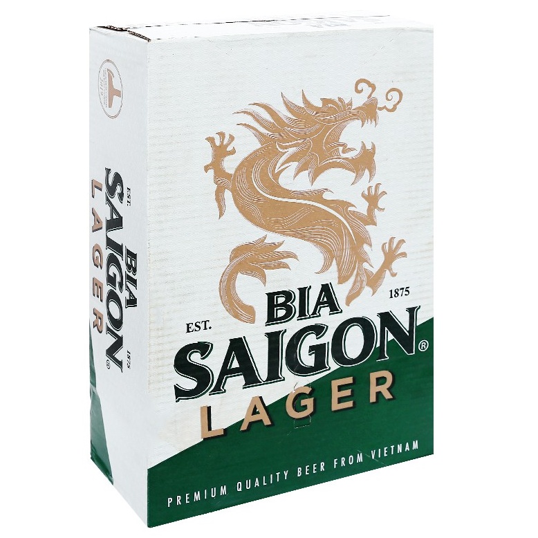 Thùng 24 lon bia Sài Gòn Lager 330ml