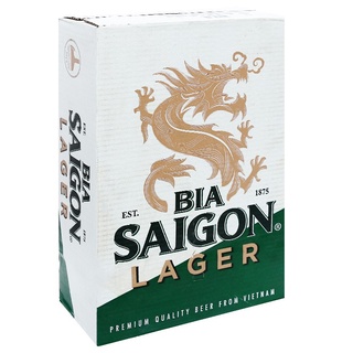 Thùng 24 lon bia Sài Gòn Lager 330ml
