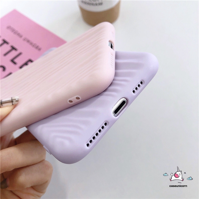 Ốp điện thoại mềm màu kẹo trơn kiểu sọc cho iPhone 11 Pro Max 6s 6 7 8 Plus X XR XS MAX | BigBuy360 - bigbuy360.vn