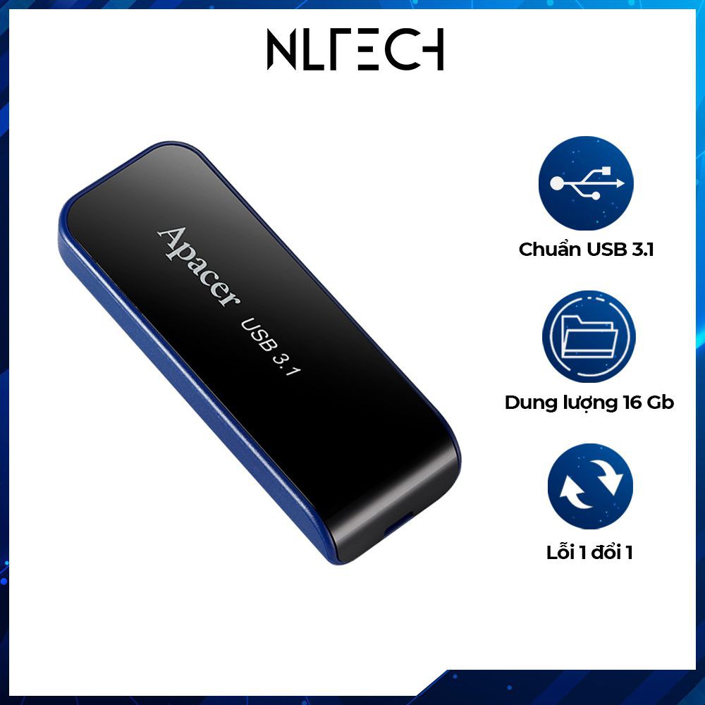 [ HÀNG CAO CẤP ] USB 3.1 16 GB Apacer AH356 - Bảo hành 6 tháng