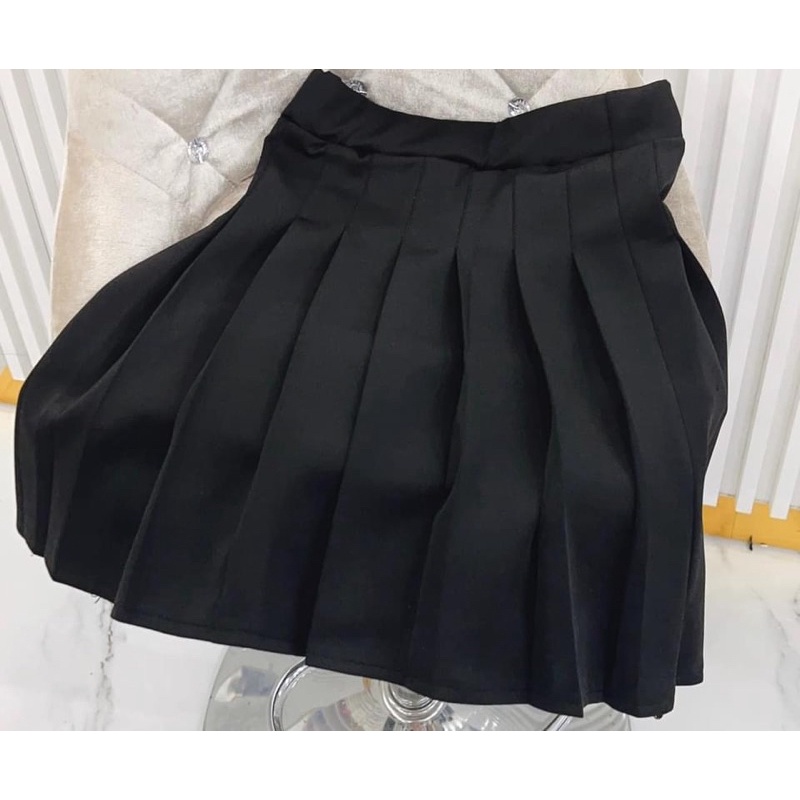 Chân váy xếp li đen xoè ngắn VIIA DESIGN