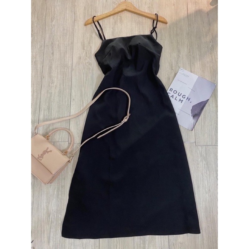 Đầm maxi DÀY hở V lưng HAMA STORE H5 - Có mút ngực dây kéo phía sau sexy | BigBuy360 - bigbuy360.vn