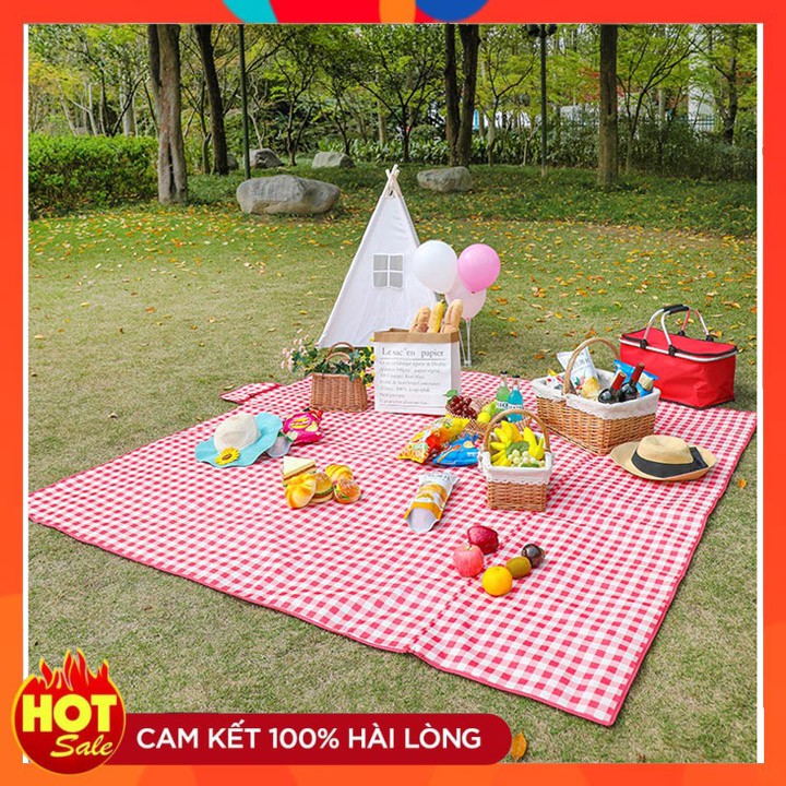 Thảm Dã Ngoại, Du Lịch, Picnic ❤️RẺ VÔ ĐỊCH❤️ Hoàn Toàn Chống Thấm Nước Cực Mát Họa Tiết Gấp Gọn Tiện Lợi