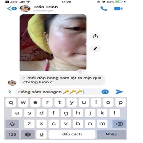 ✅   Mặt Nạ Hồng Sâm Collgen Kim Hoàng