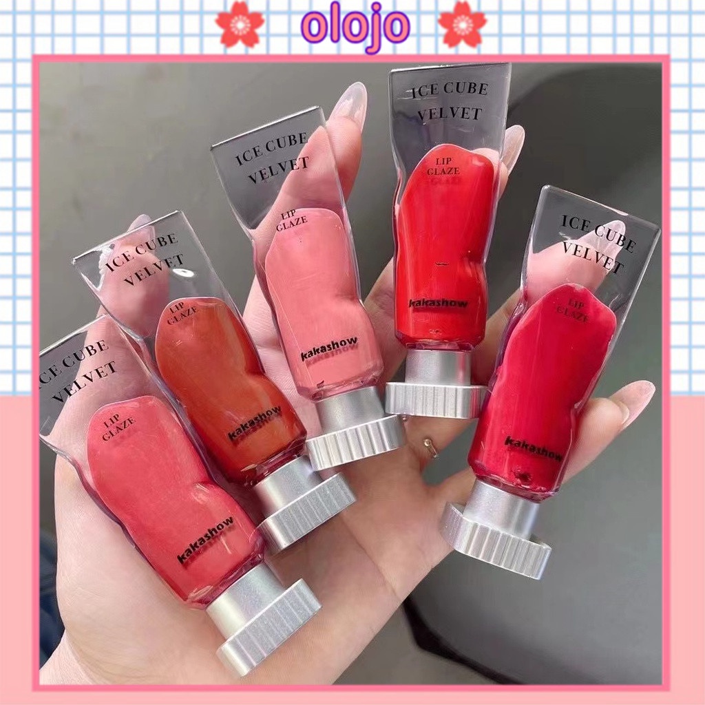 ⚜️Son Kem Lì KAKASHOW Mềm Môi Căng Mọng Ice Cube Velvet Cute Doll Tuýp