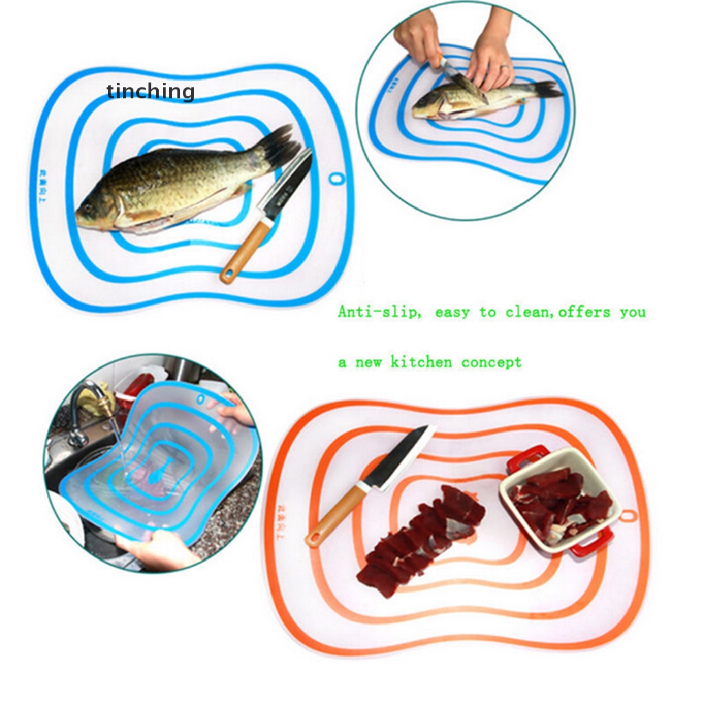 Thớt Nhựa Siêu Mỏng Linh Hoạt Dùng Cắt Rau Củ Quả Mới