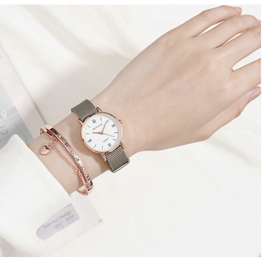 ĐỒNG HỒ NƯ DÂY VẢI DÙ MSTIANQ MẶT LA MÃ D301 PHONG CÁCH HÀN QUỐC | BigBuy360 - bigbuy360.vn