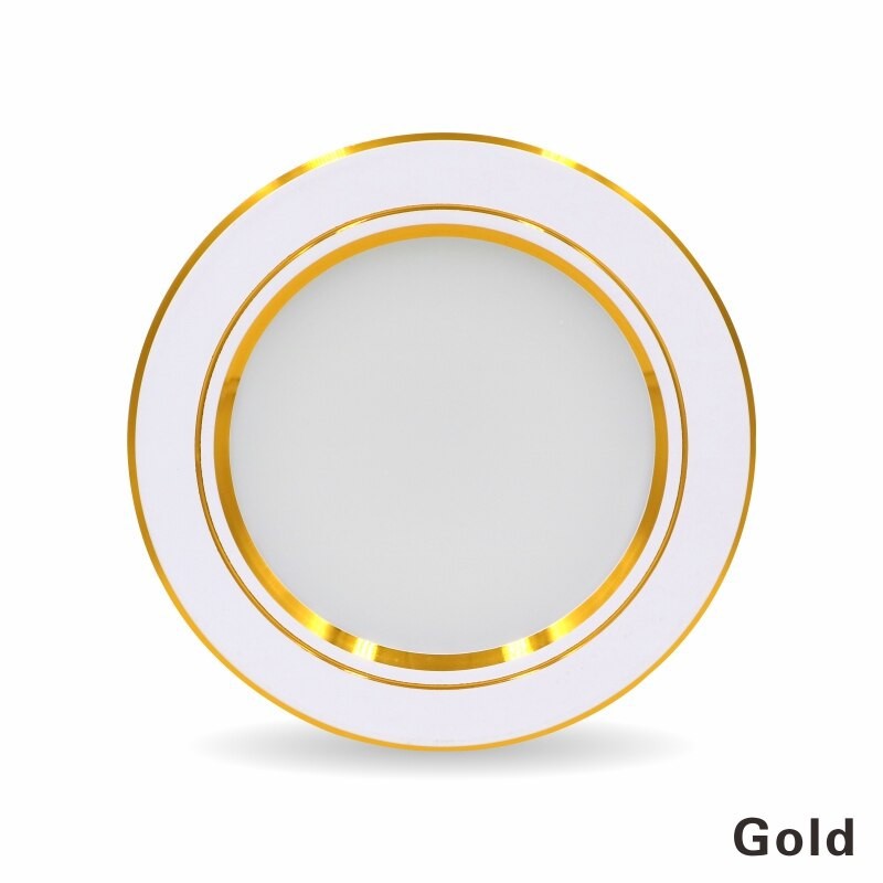 Đèn âm trần viền vàng 5W - 7W - 9W  3 chế độ màu
