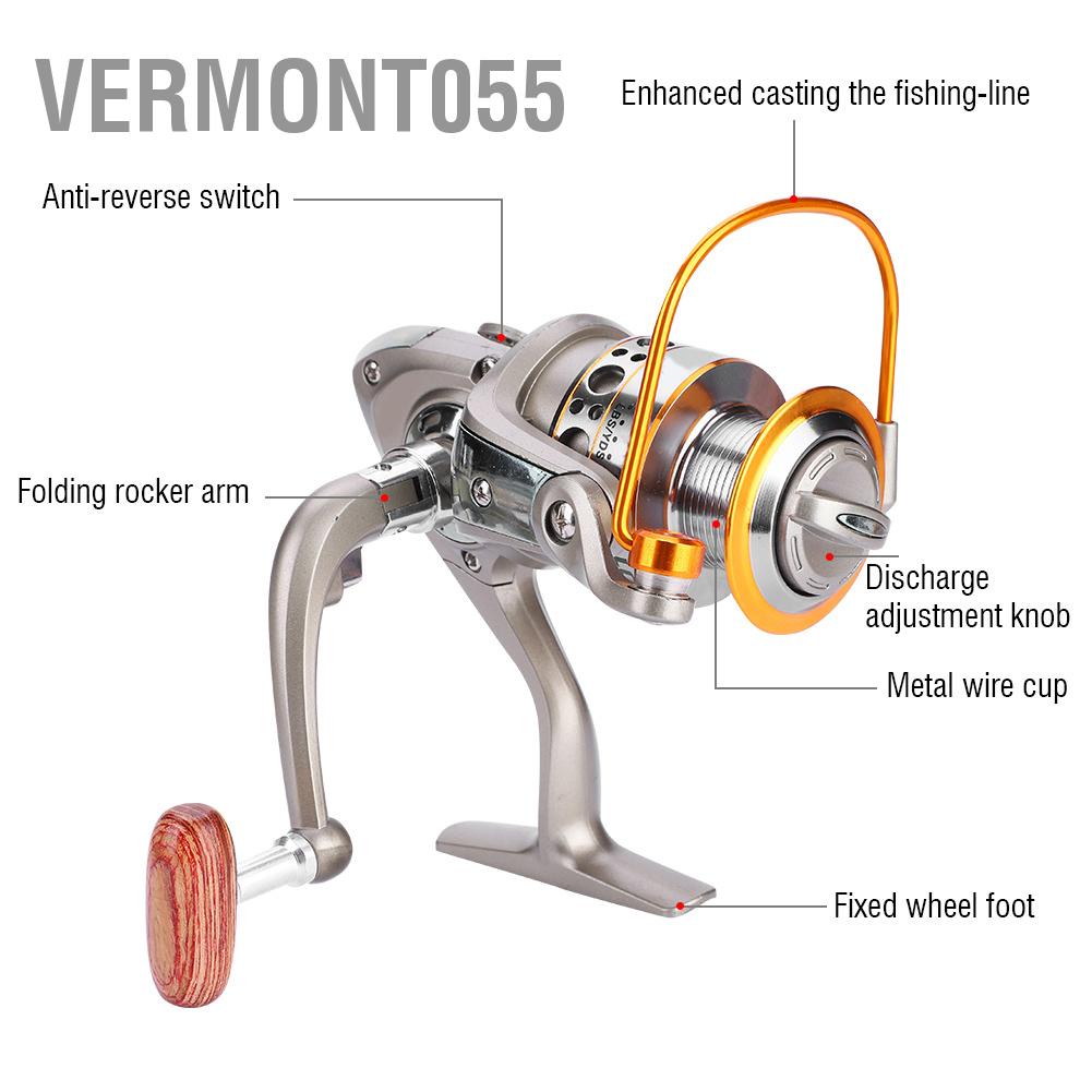 Có thể bán buônLC 1000-7000 12BB 5.5: 1 Cuộn câu có thể gập lại Cánh tay điều khiển phía sau Kéo Spool Cá Bánh xe quay Hàng giao ngayVermont055