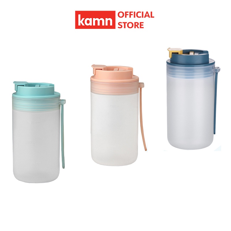 Bình nước nhựa đa năng Kamn 350ml, 3 màu, cách nhiệt, chống nóng