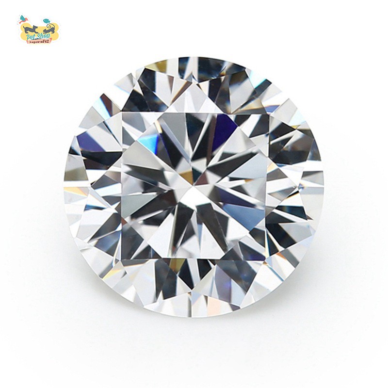 Đá Moissanite nhân tạo cắt tròn dùng đính trang sức