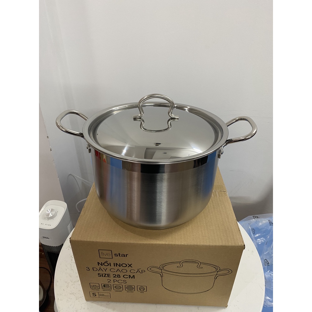 Nồi Luộc Gà Inox 3 Đáy Fivestar 28cm