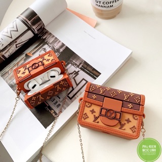 [Hàng Mới Về] Case Vỏ Bao Airpods Đựng Tai Nghe Airpod 1 2 Pro hình chữ nhật tặng kèm dây đeo chéo Cover i11, i12...