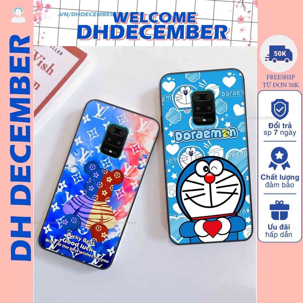 Ốp lưng Xiaomi REDMI NOTE 9S / NOTE 9 PRO in hình gấu K@ws, gấu nâu, dor@emon RẺ- ĐẸP- BỀN