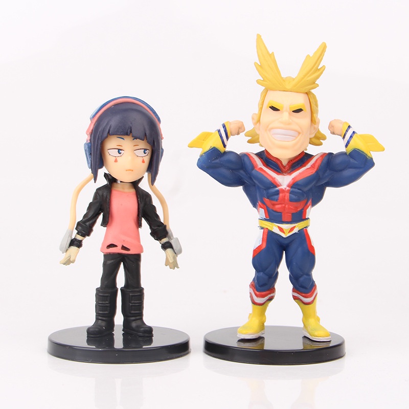 [8cm] Bộ 9 nhân vật Chibi anime Boku no my HERO ACADEMIA jiro Todoroki Shoto Bakugo all might Aizawa kirishima Yaoyorozu