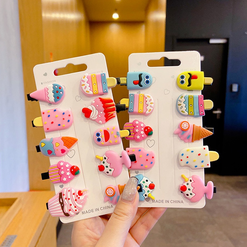 Kẹp tóc hình trái cây dễ thương phong cách Hàn Quốc cho bé gái