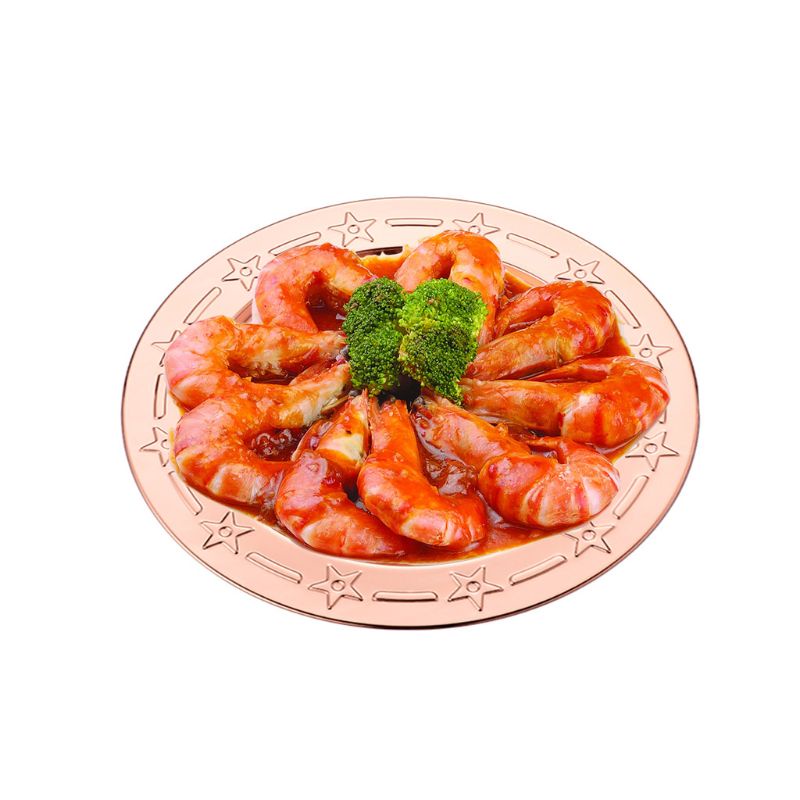 Bộ 2 Đĩa Đựng Thức Ăn Bằng Thép Không Gỉ 30cm Hình Ngôi Sao Xinh Xắn