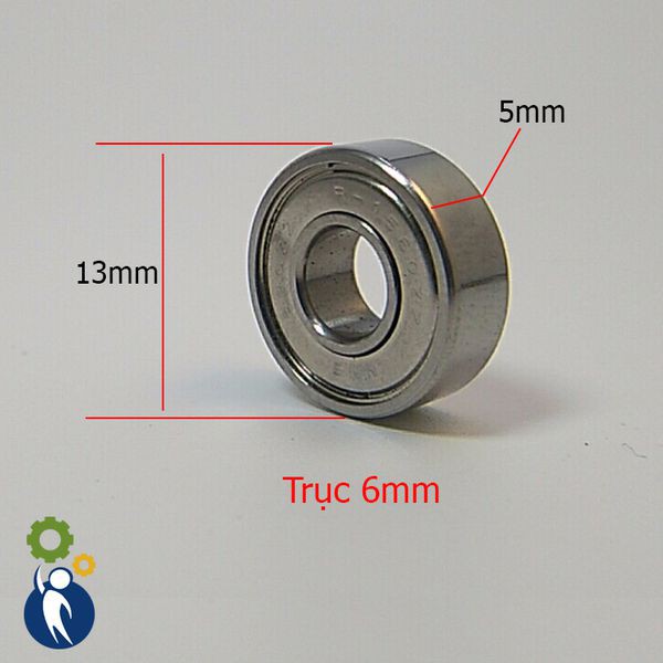 Vòng Bi Trục 6mm 6x13x5mm