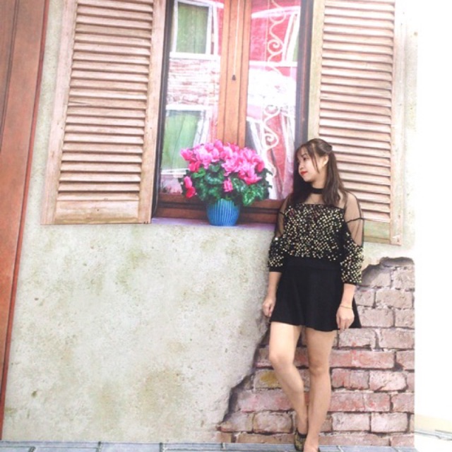 áo dài biểu diễn combo