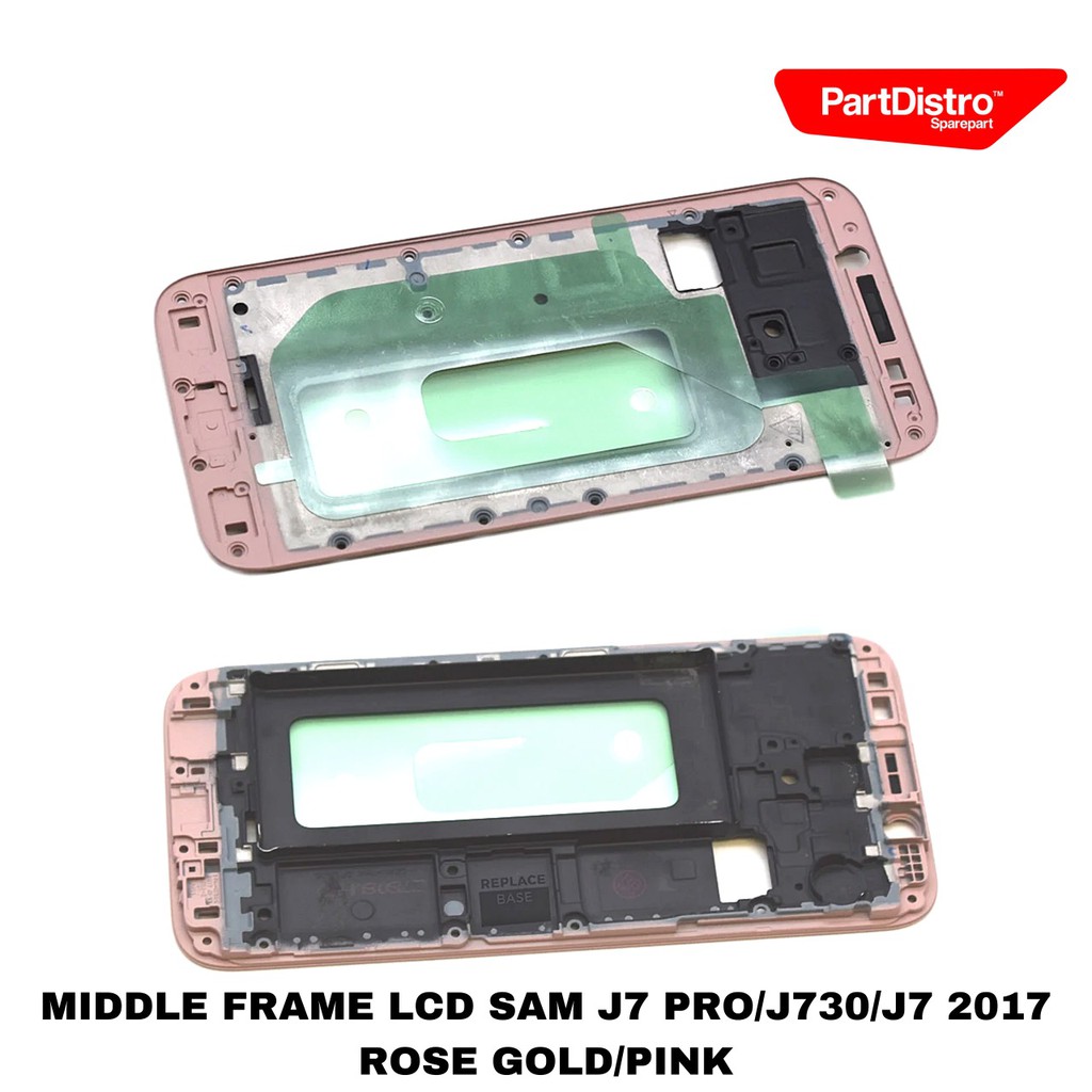 Khung Giữa Màn Hình Lcd Màu Vàng Hồng Cho Samsung J7 Pro / J730 / J7 2017