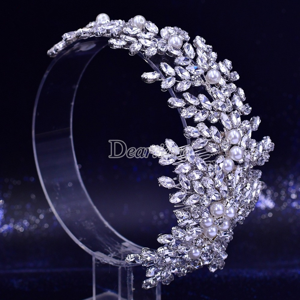 Lược Cài Tóc Đính Đá Và Ngọc Trai Giả Dành Cho Cô Dâu