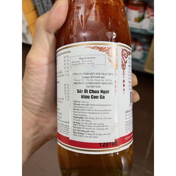 Bán sỉ Sốt chua ngọt Thái Lan 980g