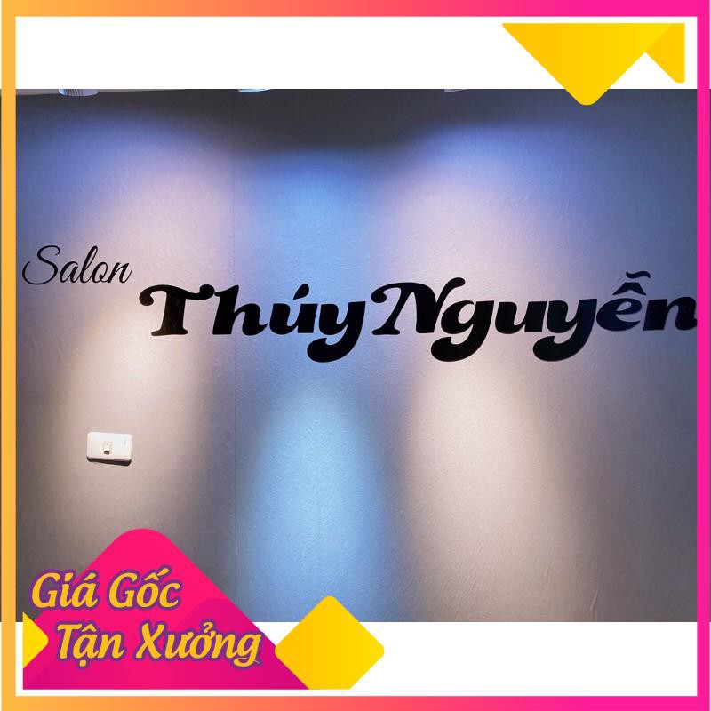 Chữ alu gương trang trí tường có cắt theo yêu cầu