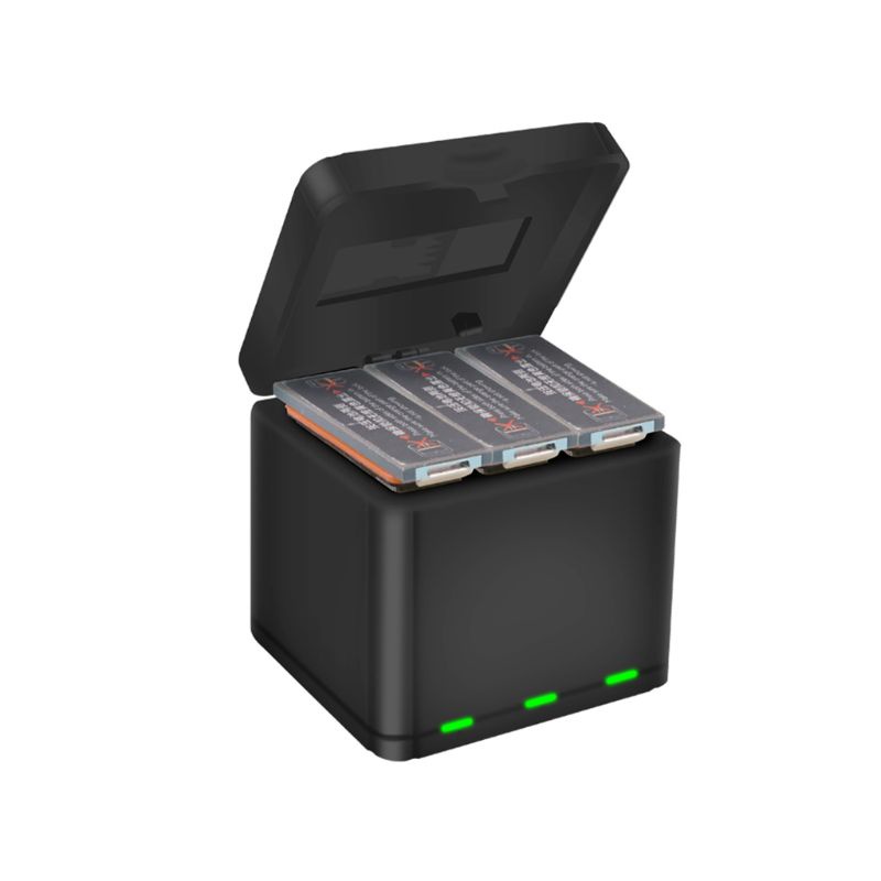 Hộp Sạc Nhanh Thông Minh 3 Pin Qc 3.0 Kèm Dây Cáp Dữ Liệu Cho Máy Ảnh Thể Thao Osmo | BigBuy360 - bigbuy360.vn