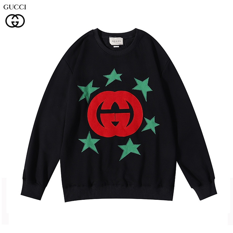 Áo Sweater Gucci Tay Dài Cổ Tròn Chất Liệu Cotton Dễ Phối Đồ Thời Trang Cho Nam Và Nữ # K07