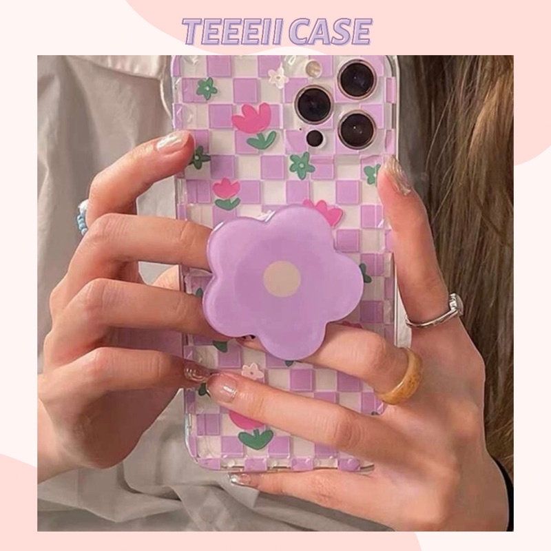 Ốp lưng IPhone hoạ tiết hoa tulip kèm popsocket 7plus/8plus/x/xs/xsmax/11/11promax/12/12promax/13/13promax