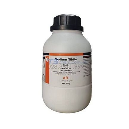 Hóa chất sodium nitrite natri nitrit NaNO2 lọ 500g