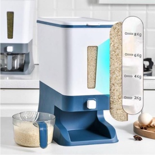 Thùng đựng gạo Gia đình thông minh Doron CHỐNG MỌT, CHỐNG ẨM TIỆN DỤNG,SỨC CHỨA 12KG tặng kèm đồ đong gạo