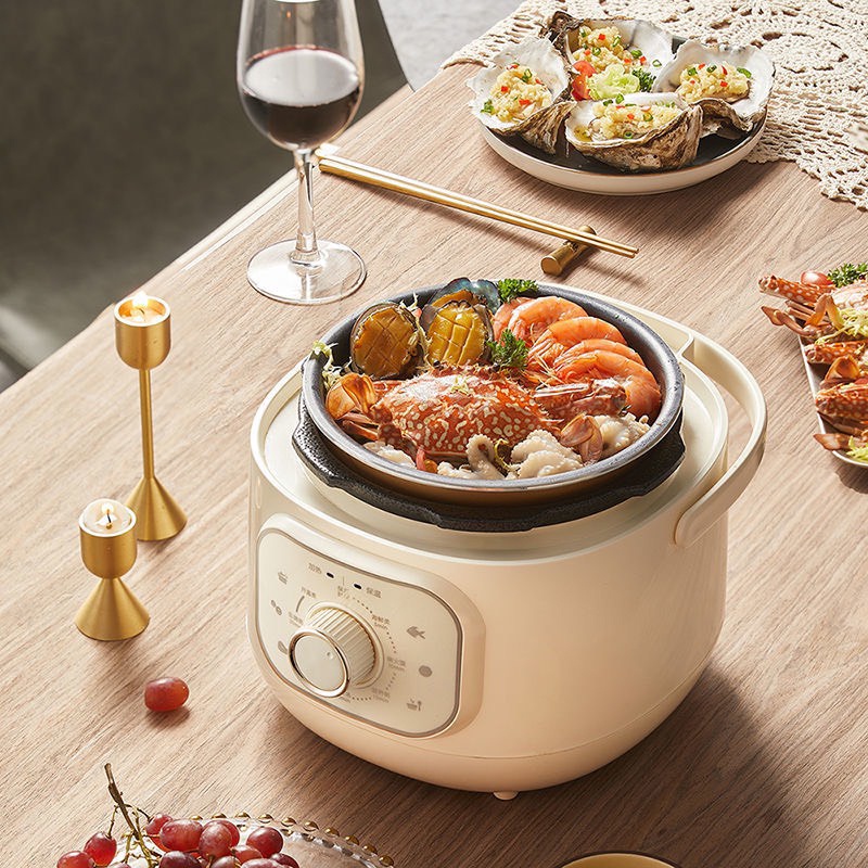 Nồi áp suất điện mini đa năng cho 1-2 người BEAR dung tích 2L bảo hành 12 tháng