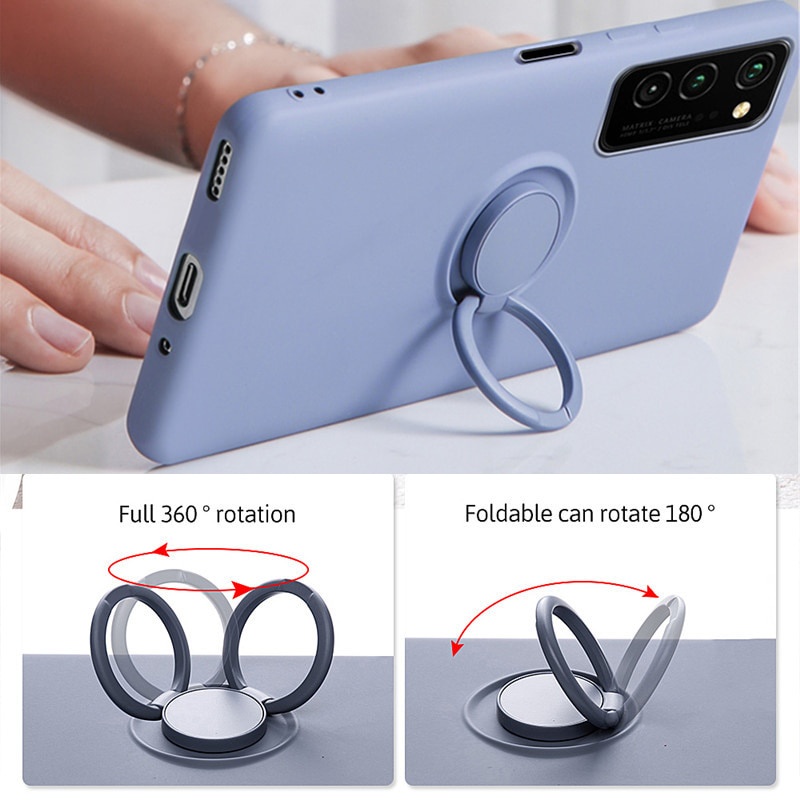 Ốp điện thoại silicon mềm dẻo có giá đỡ nhẫn nam châm gắn xe hơi cho Samsung GalaxyS21 Ultra Plus S20 Plus Ultra S20 FE