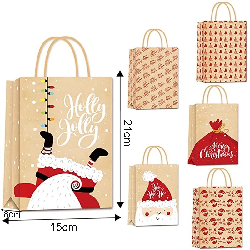 Túi Giấy Kraft Đựng Bánh Quy Sô Cô La / Quà Giáng Sinh / Năm Mới