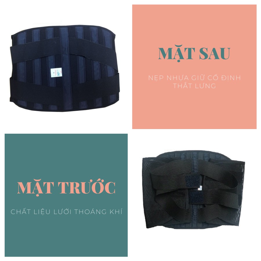 Đai cột sống Linh Hiếu đủ các size giảm đau lưng do thoát vị đĩa đệm, chấn thương cột sống