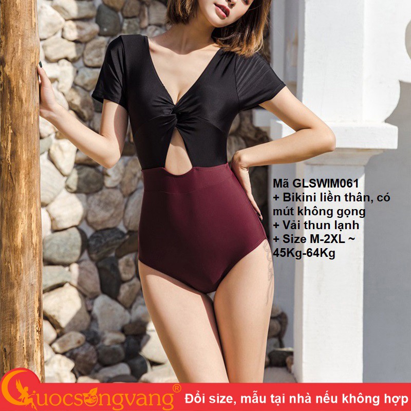 Đồ bơi nữ liền thân Bikini thun lạnh GLSWIM061 Cuocsongvang | BigBuy360 - bigbuy360.vn