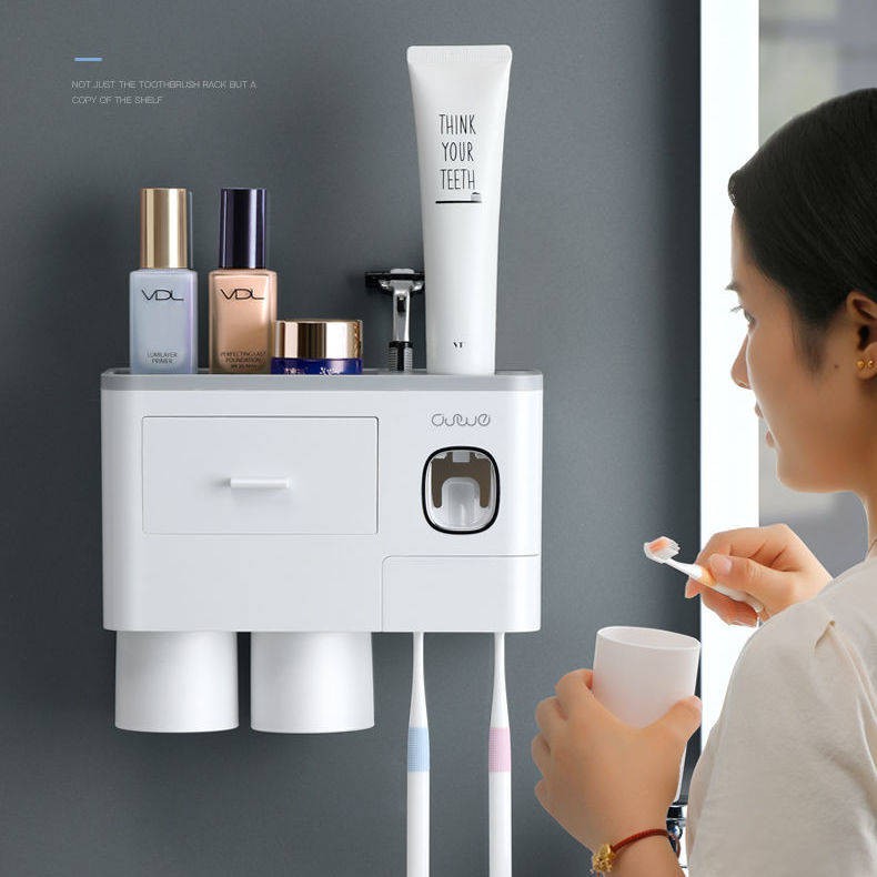 kệ lò vi sóngđời Giá để bàn chải đánh răng miễn phí đấm bóp kem đánh răng tự động | BigBuy360 - bigbuy360.vn