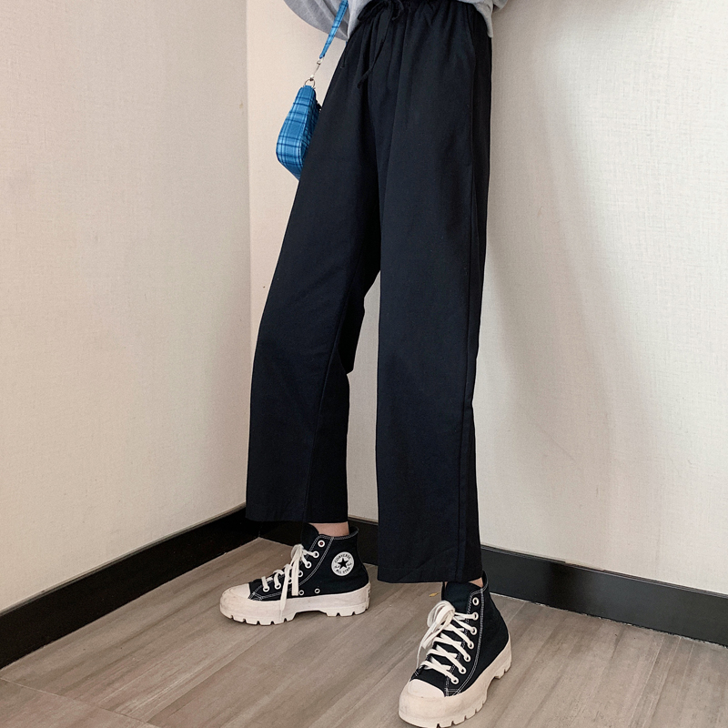 SUXI quần ống rộng Phong Cách Hàn Quốc Cho Nữ