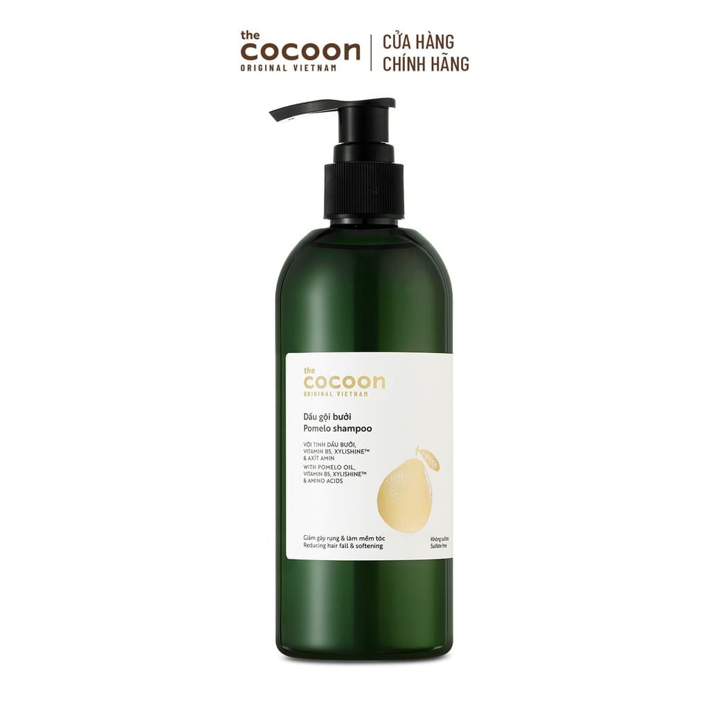 Combo chăm sóc tóc tinh dầu bưởi Cocoon: dầu gội, dầu xả và nước xịt dưỡng tóc