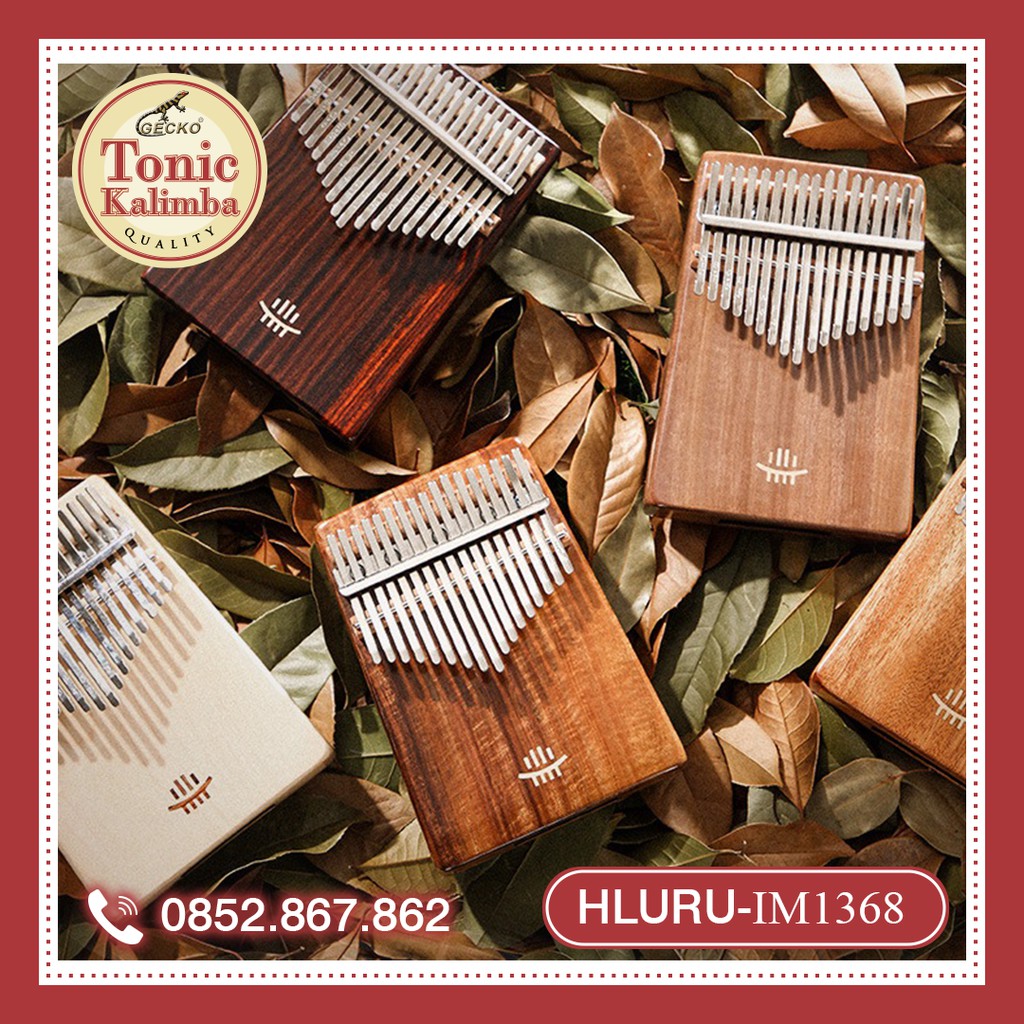 Đàn kalimba Hluru 21 phím gỗ óc chó đen Bắc Mỹ -IME1368 Hàng chính hãng