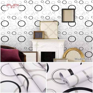 Giấy dán tường vòng tròn sẵn keo khổ 45cm*10m