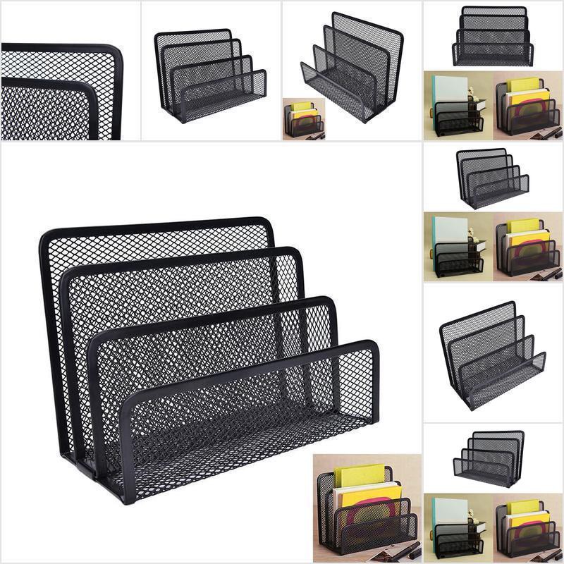 Khay Lưới Đen In Chữ Dùng Đựng Tài Liệu Giấy Tờ Tiện Dụng